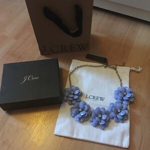 *Brand New* J.Crew purple flowers necklace